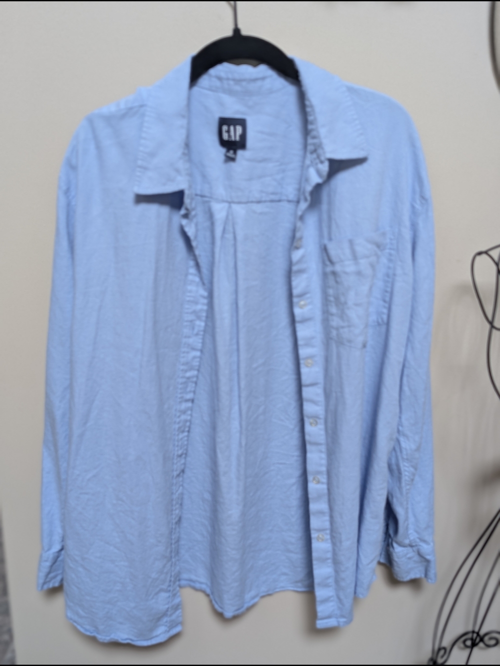 GAP Light Blue Button-Up Shirt